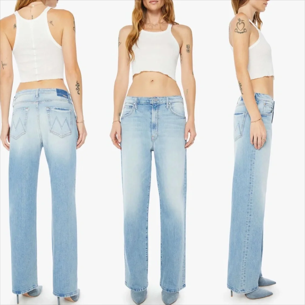 NWT MOTHER Wide Leg Jeans - Picture 6 of 12